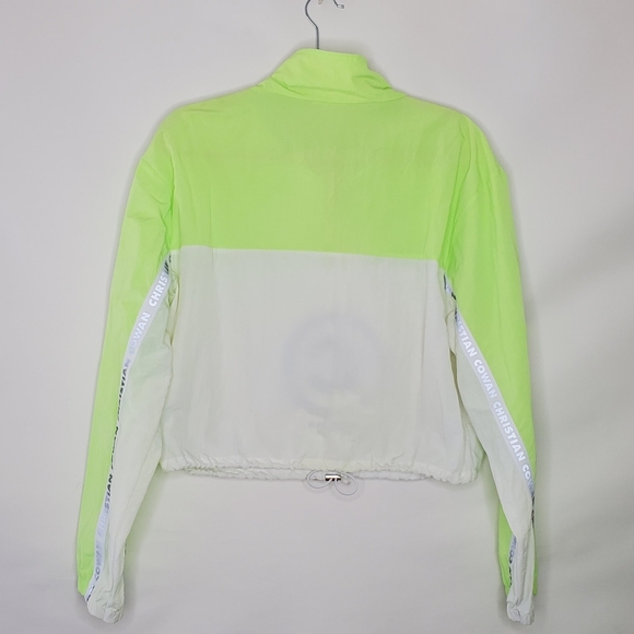 ASOS Design x Christian Cowan Tracksuit Size 12 Nylon Jacket and Joggers Neon - Picture 3 of 16